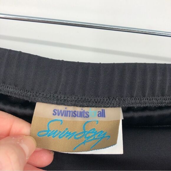 Swimsuits for All High Rise Swim Bottom Womens 18W Black Multicolored Vibrant - Picture 3 of 6